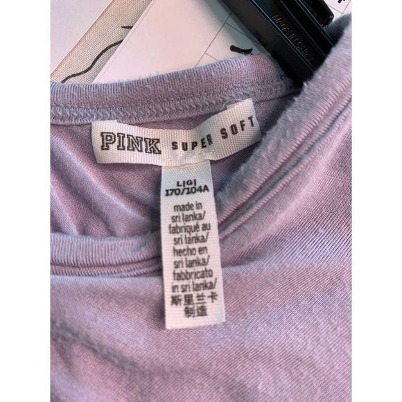 Pink super soft Size L T-shirt cut out black dog logo Womens 1911 Long Sleeve - Picture 7 of 9